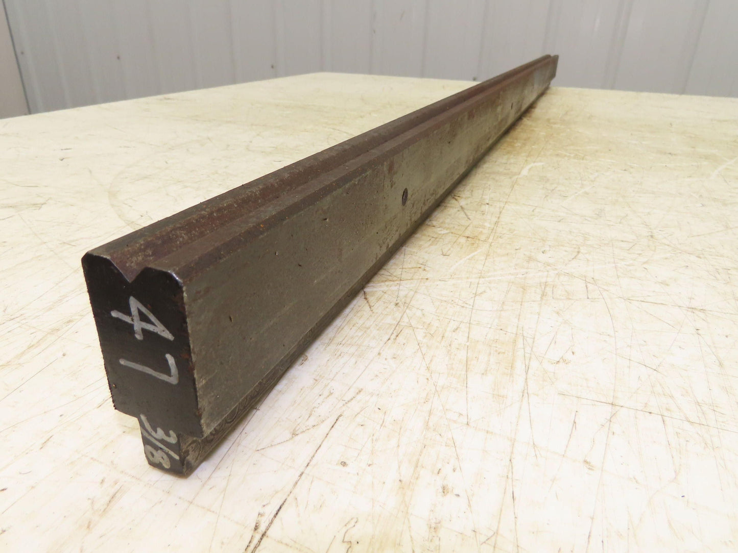 Press Brake Die 47" Long 90° V 3/8" W 1/4" D 1-3/4" H 1/2" Tang