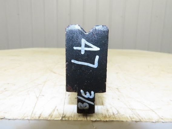 Press Brake Die 47" Long 90° V 3/8" W 1/4" D 1-3/4" H 1/2" Tang