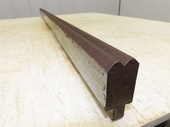 Press Brake Die 61" Long 90° V 5/16" W 1/8" D 1-13/16" H 1/2" Tang