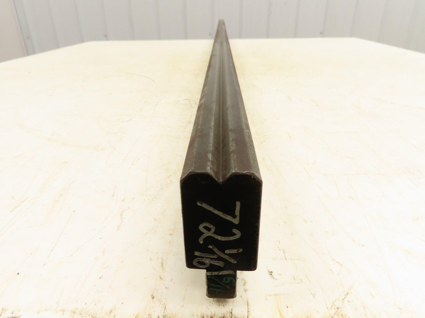 Press Brake Die 72-1/16" Long 90° V 5/16" W 5/32" D 1-3/4" H 1/2" Tang