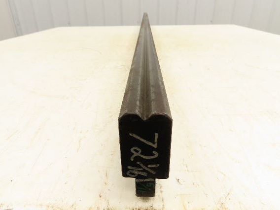 Press Brake Die 72-1/16" Long 90° V 5/16" W 5/32" D 1-3/4" H 1/2" Tang