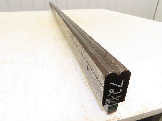 Press Brake Die 72-1/16" Long 90° V 5/16" W 5/32" D 1-3/4" H 1/2" Tang