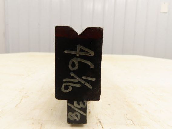 Press Brake Die 46-1/16" Long 90° V 3/8" W 5/32" D 1-3/4" H 1/2" Tang