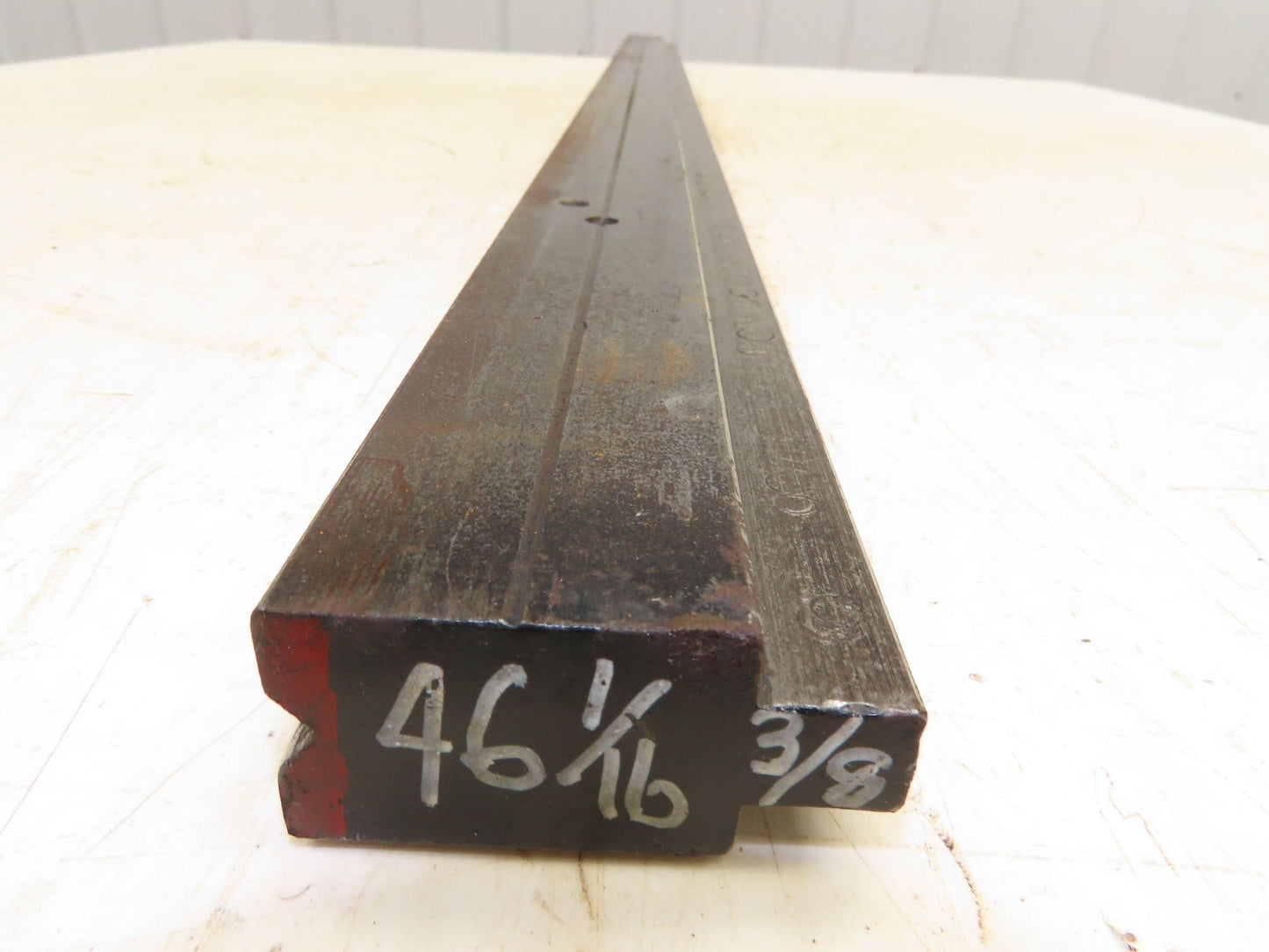 Press Brake Die 46-1/16" Long 90° V 3/8" W 5/32" D 1-3/4" H 1/2" Tang