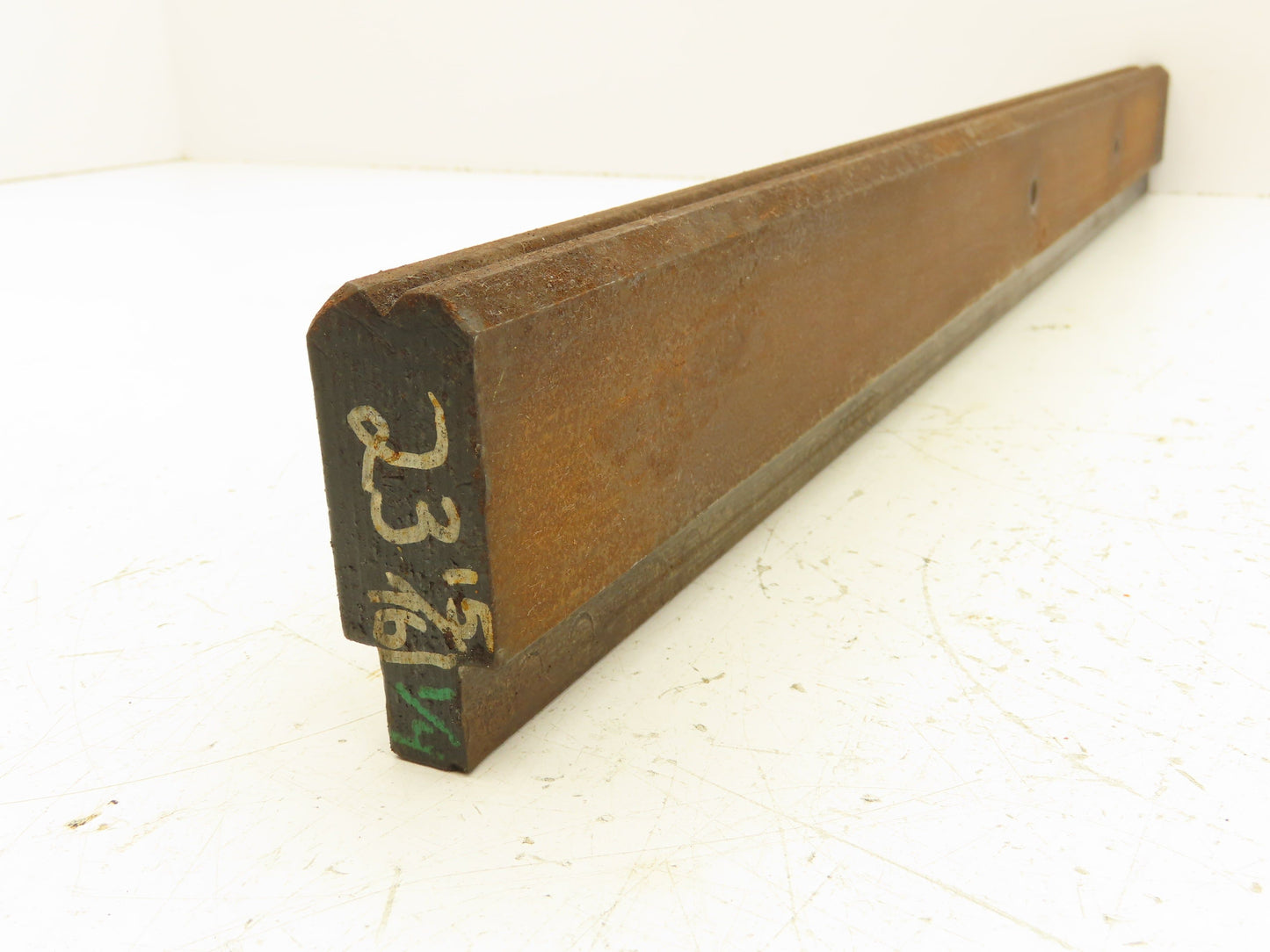 Press Brake Die 24" Long 90° V 1/4" W 1/8" D 1-7/8" H 1/2" Tang