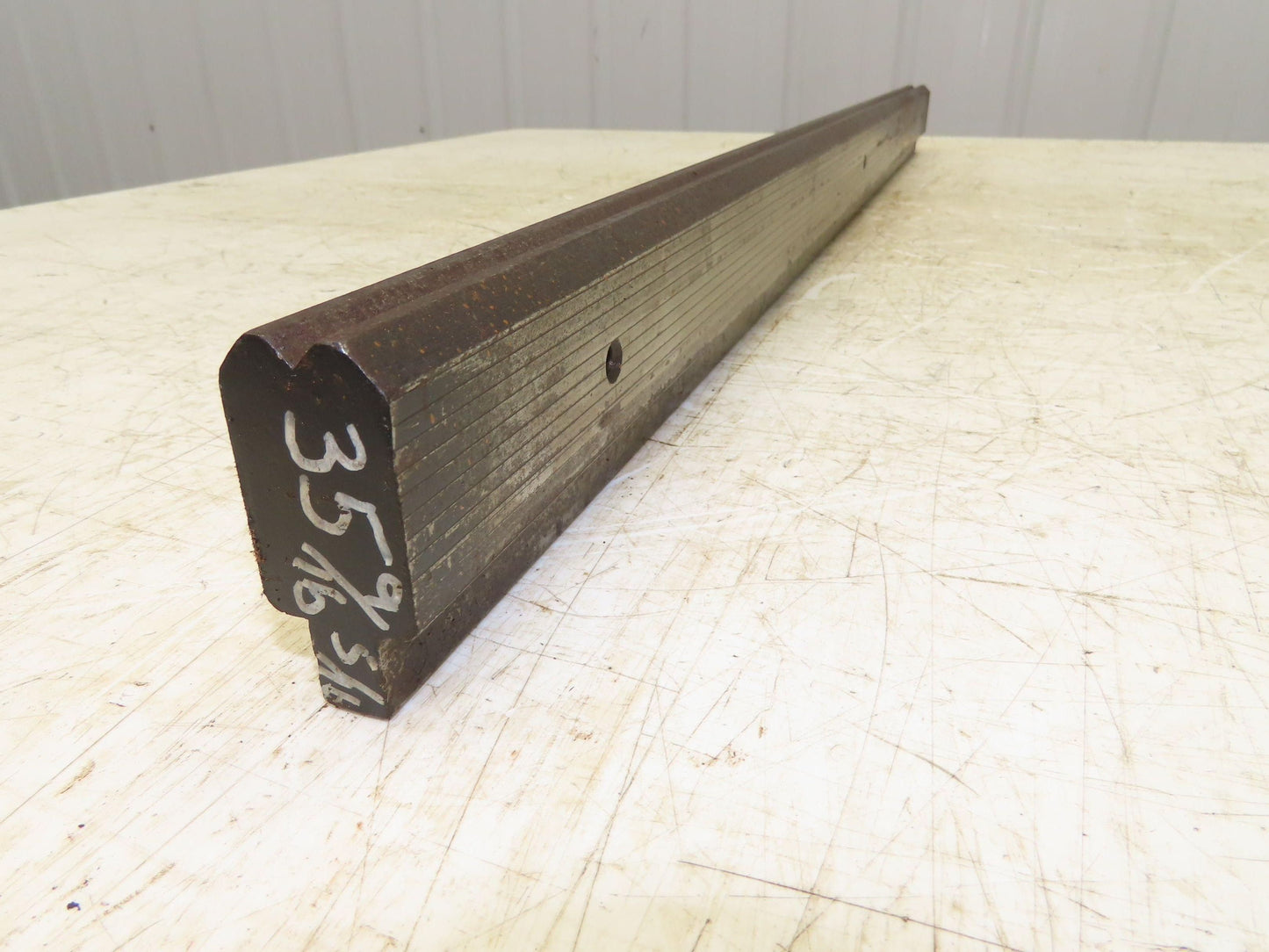 Press Brake Die 35-9/16" Long 90° V 5/16" W 1/8" D 1-3/4" H 1/2" Tang