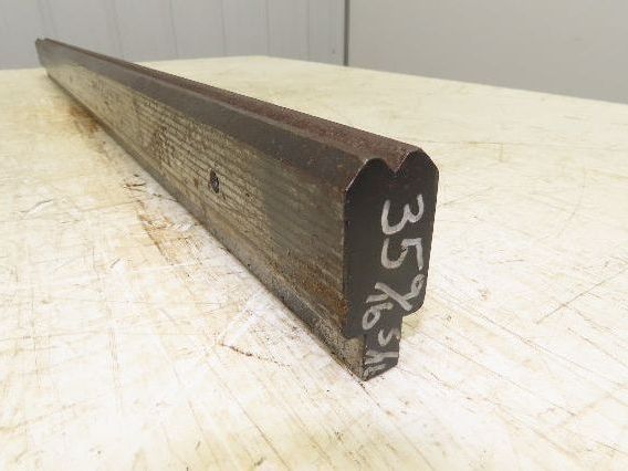 Press Brake Die 35-9/16" Long 90° V 5/16" W 1/8" D 1-3/4" H 1/2" Tang