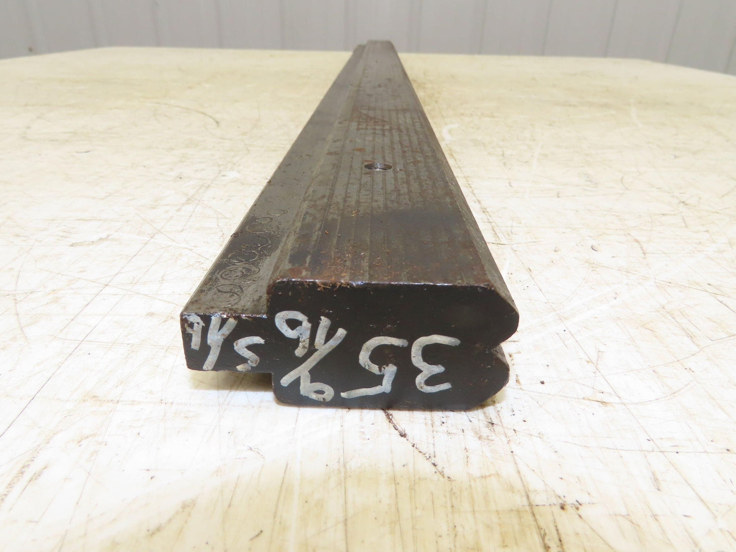 Press Brake Die 35-9/16" Long 90° V 5/16" W 1/8" D 1-3/4" H 1/2" Tang