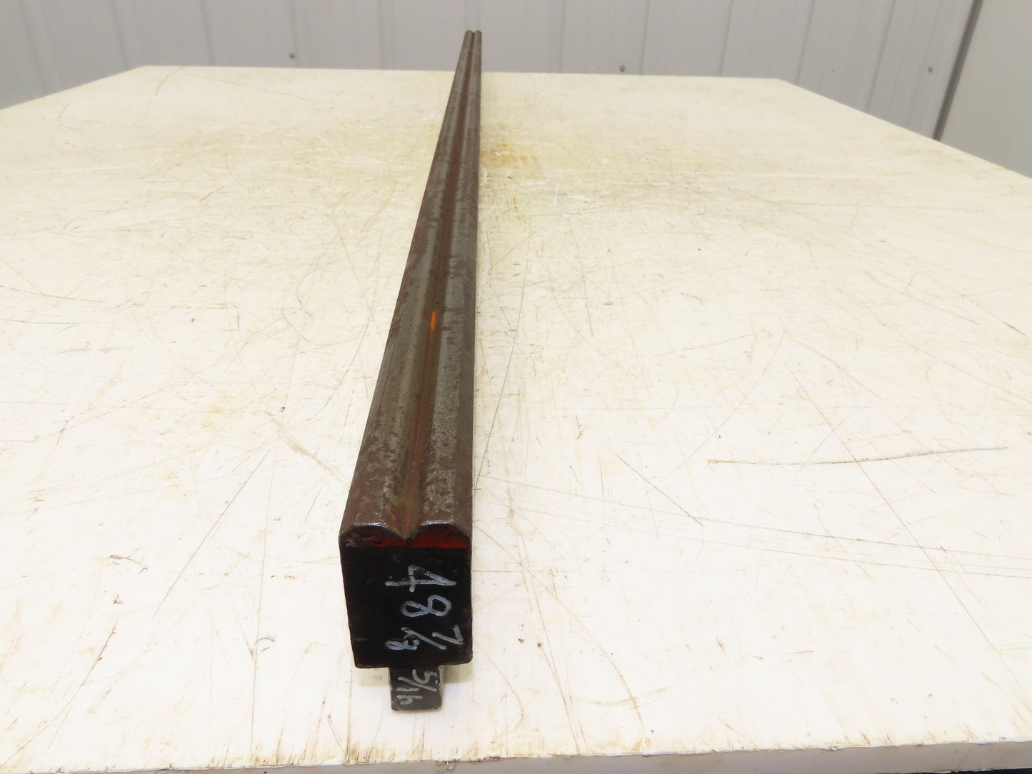 Press Brake Die 48-7/8" Long 90° V 5/16" W 1/8" D 1-3/4" H 1/2" Tang