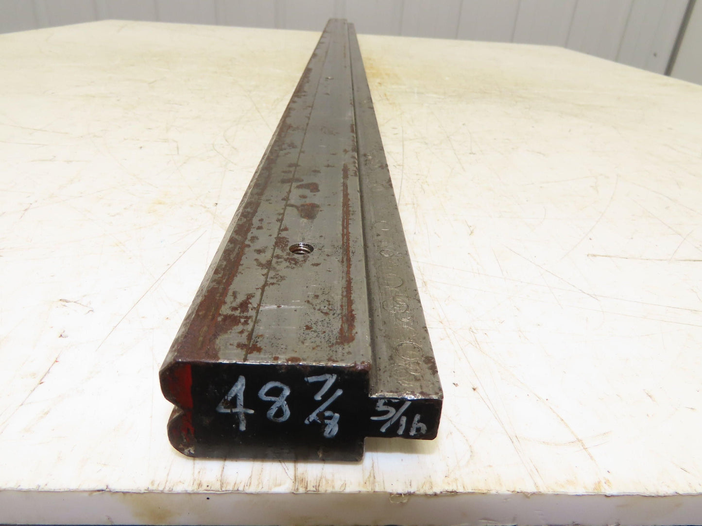 Press Brake Die 48-7/8" Long 90° V 5/16" W 1/8" D 1-3/4" H 1/2" Tang