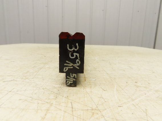 Press Brake Die 35-1/2" Long 90° V 5/16" W 3/16" D 1-3/4" H 1/2" Tang