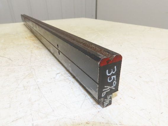 Press Brake Die 35-1/2" Long 90° V 5/16" W 3/16" D 1-3/4" H 1/2" Tang
