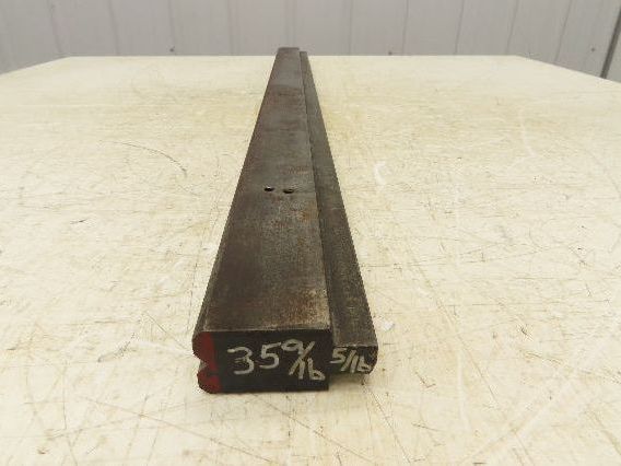 Press Brake Die 35-1/2" Long 90° V 5/16" W 3/16" D 1-3/4" H 1/2" Tang