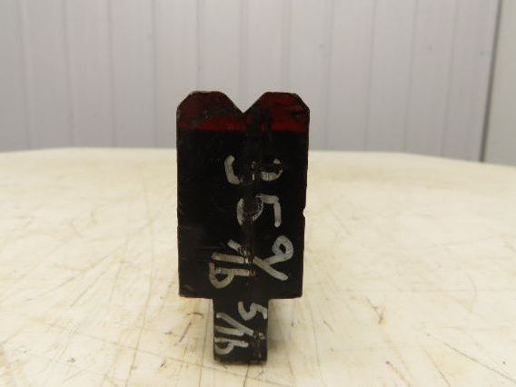 Press Brake Die 35-1/2" Long 90° V 5/16" W 3/16" D 1-3/4" H 1/2" Tang