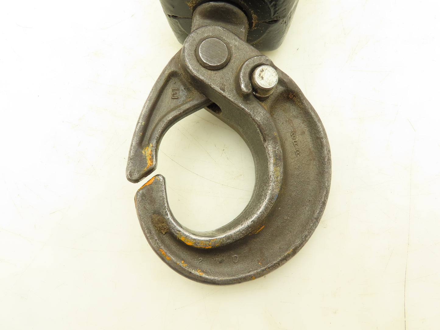 CM Lodestar 2 Ton Lower Hook Block Assembly Double Chain Latchlok Black 627-860