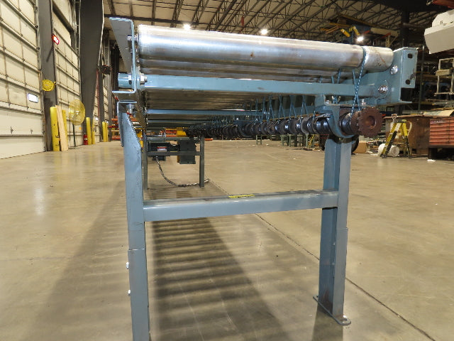 Hytrol 24"x 10' Accumulation Roller Conveyor 21"BF O-Ring Line Shaft Drive 64FPM