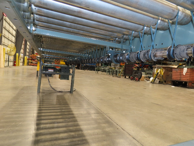Hytrol 24"x 10' Accumulation Roller Conveyor 21"BF O-Ring Line Shaft Drive 64FPM
