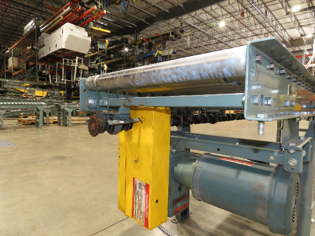 Hytrol 24"x 10' Accumulation Roller Conveyor 21"BF O-Ring Line Shaft Drive 64FPM
