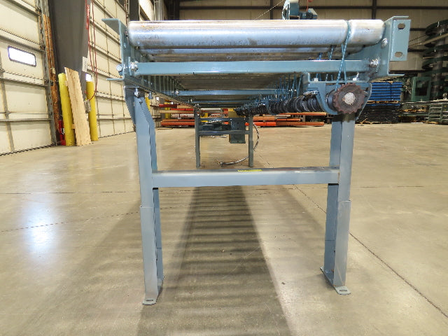 Hytrol 24"x 10' Accumulation Roller Conveyor 21"BF O-Ring Line Shaft Drive 64FPM