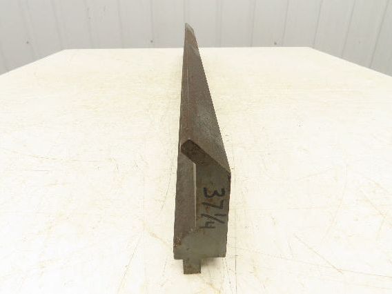 Press Brake Gooseneck Punch Die 37-1/4" Long 90° V 7/16" Finger 3-3/4" H