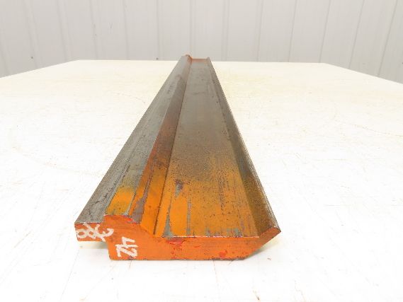 Press Brake Gooseneck Punch Die 42-3/8" Long 90° V 1/4" Finger 3-3/4" H