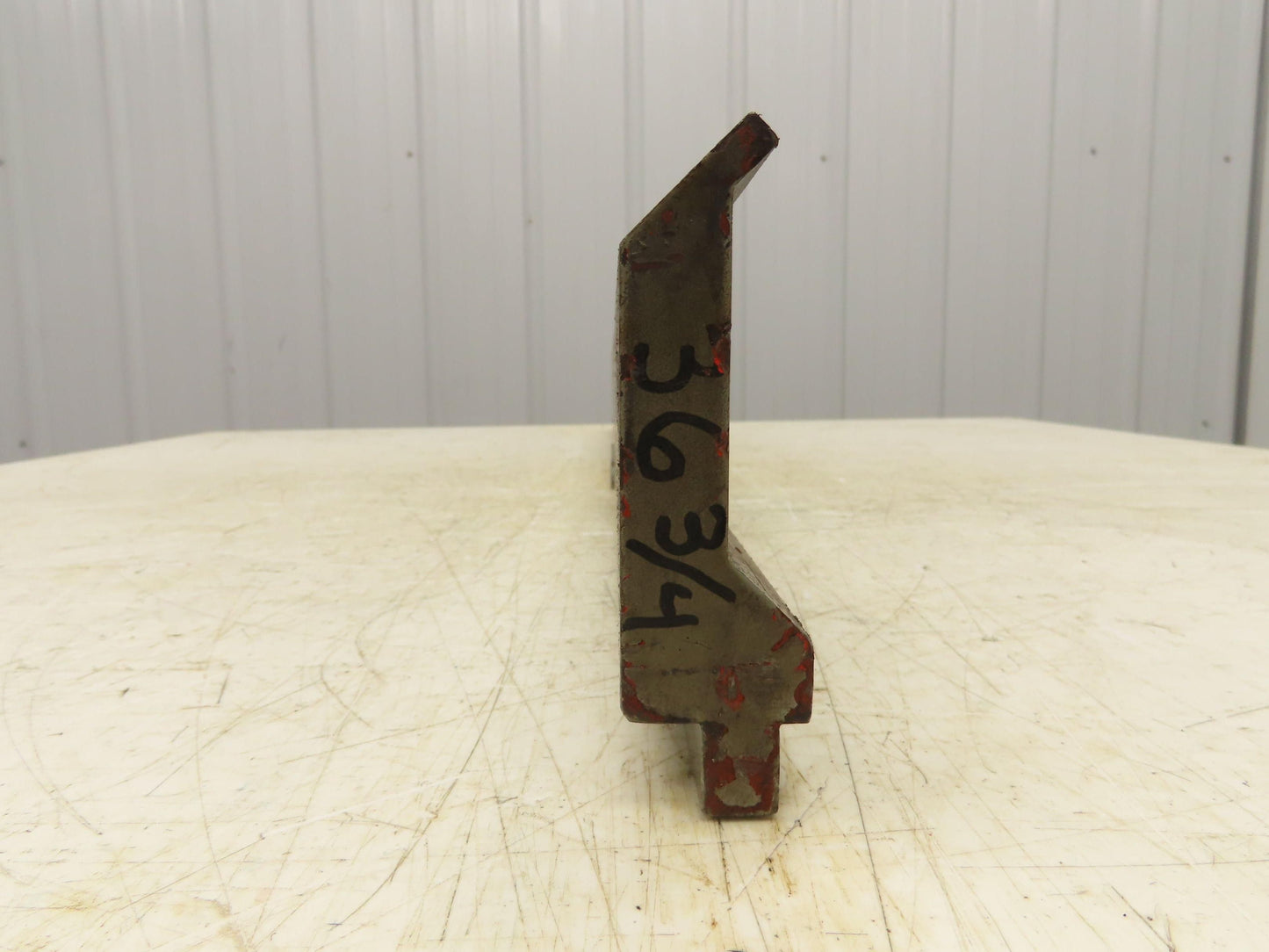 Press Brake Gooseneck Punch Die 36-3/4" Long 90° V 1/4" Finger 3-3/4" H