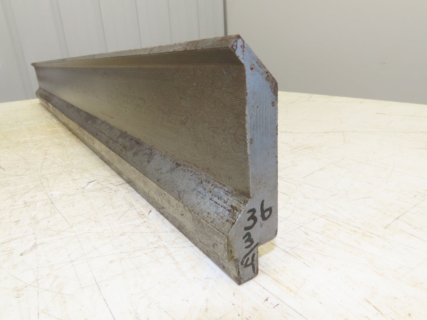 Press Brake Gooseneck Punch Die 36-3/4" Long 90° V 1/4" Finger 3-3/4" H