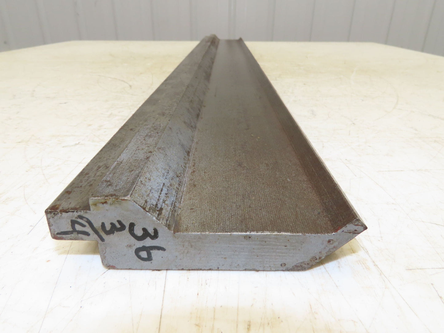 Press Brake Gooseneck Punch Die 36-3/4" Long 90° V 1/4" Finger 3-3/4" H