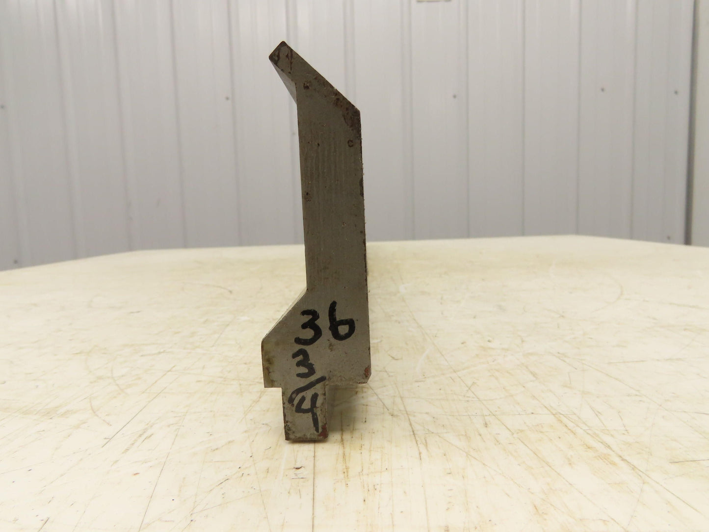 Press Brake Gooseneck Punch Die 36-3/4" Long 90° V 1/4" Finger 3-3/4" H