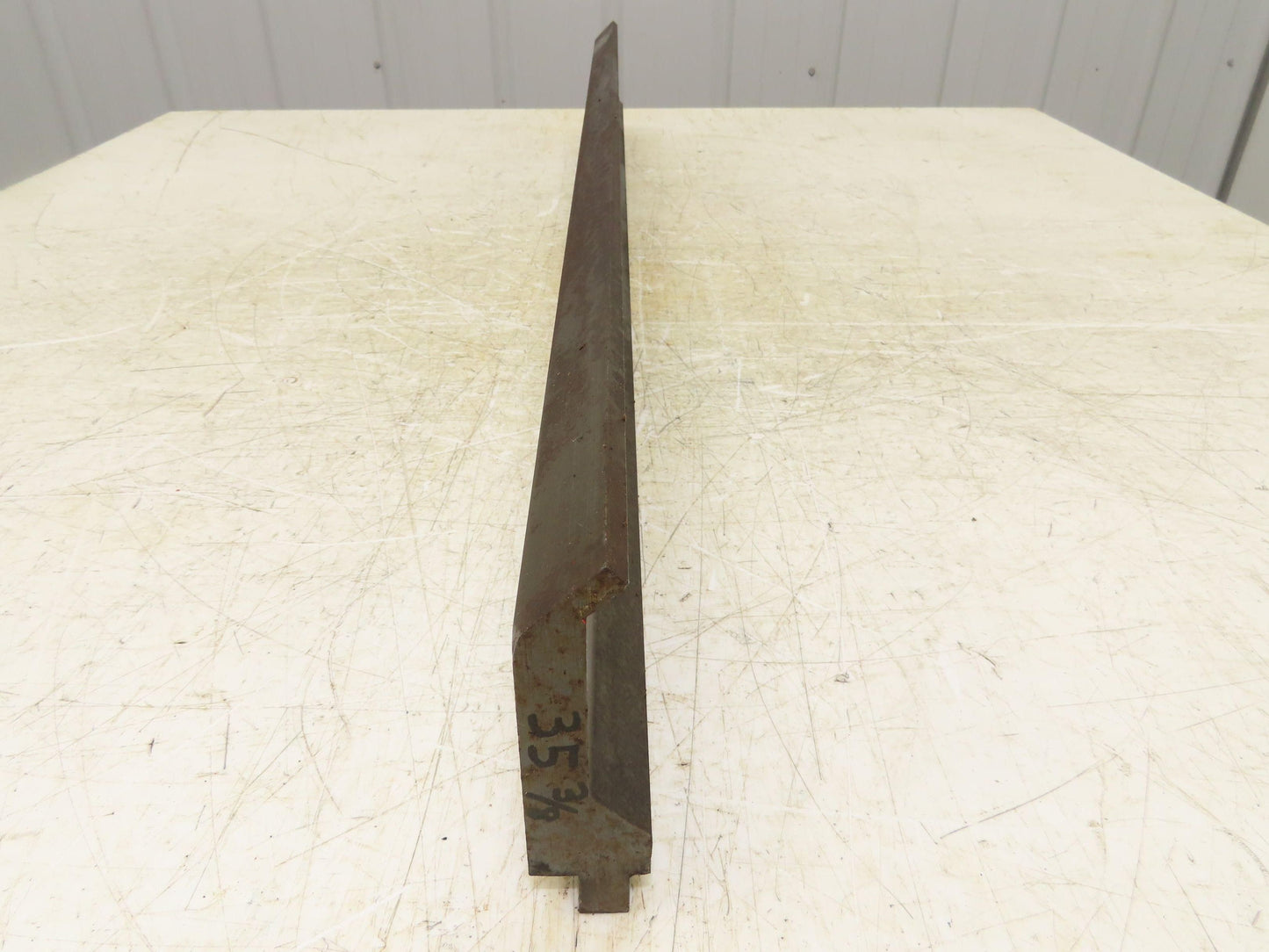 Press Brake Gooseneck Punch Die 35-3/8" Long 90° V 1/4" Finger 3-3/4" H