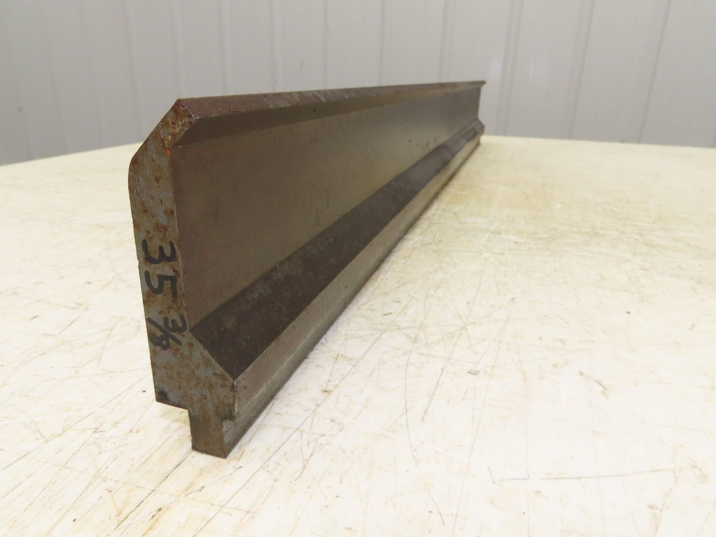 Press Brake Gooseneck Punch Die 35-3/8" Long 90° V 1/4" Finger 3-3/4" H
