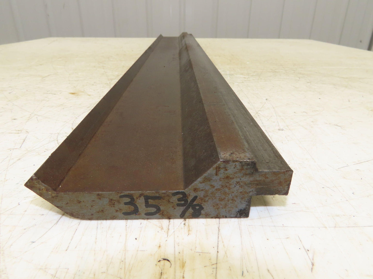 Press Brake Gooseneck Punch Die 35-3/8" Long 90° V 1/4" Finger 3-3/4" H