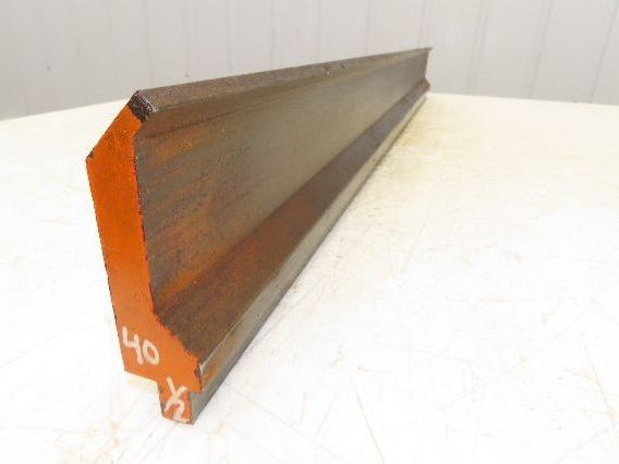 Press Brake Gooseneck Punch Die 40-1/2" Long 90° V 1/4" Finger 3-3/4" H