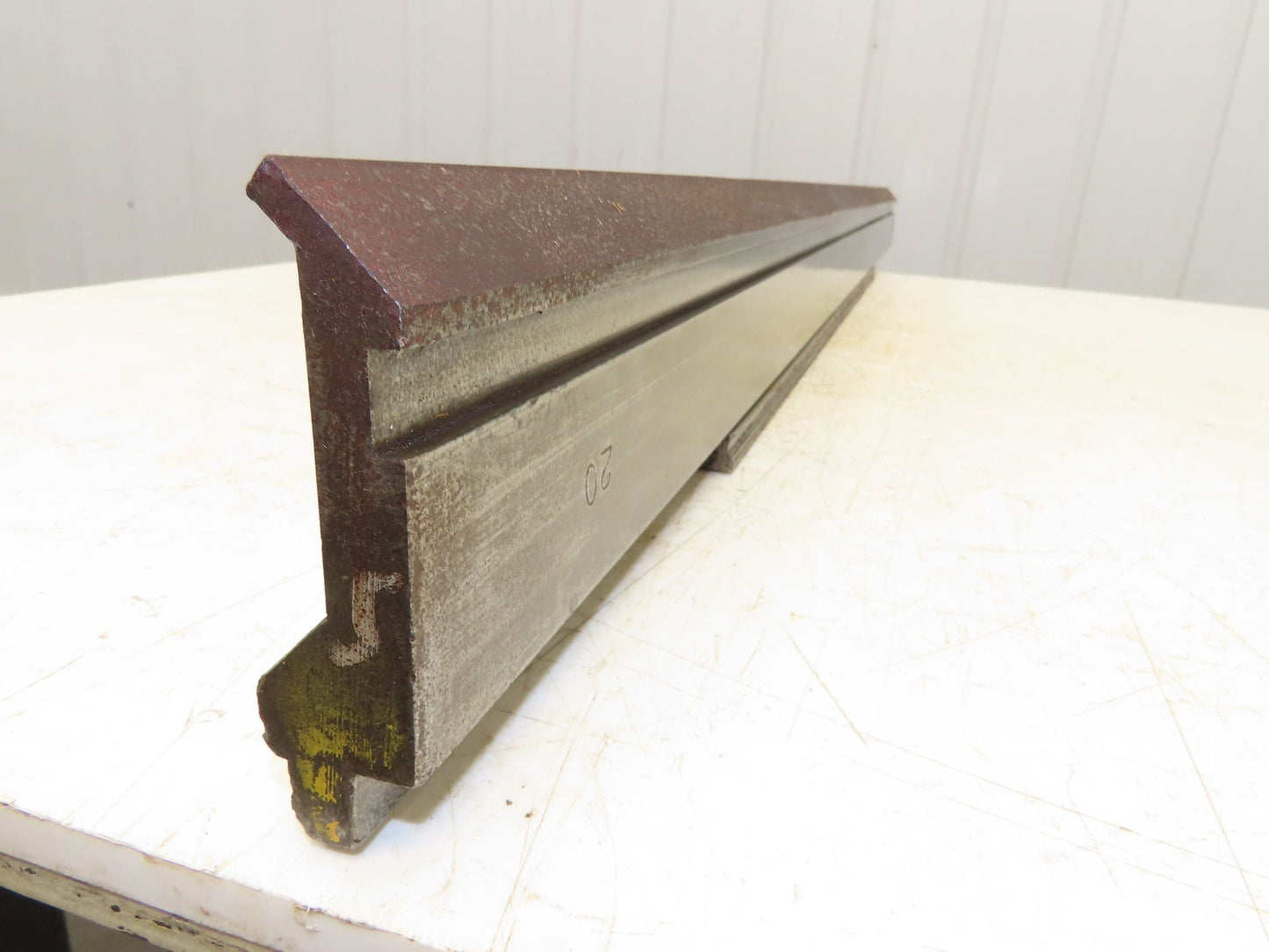 Press Brake Gooseneck Punch Die 61" Long 90° V 1/4" Finger 3-3/4" H 5/8" Notch