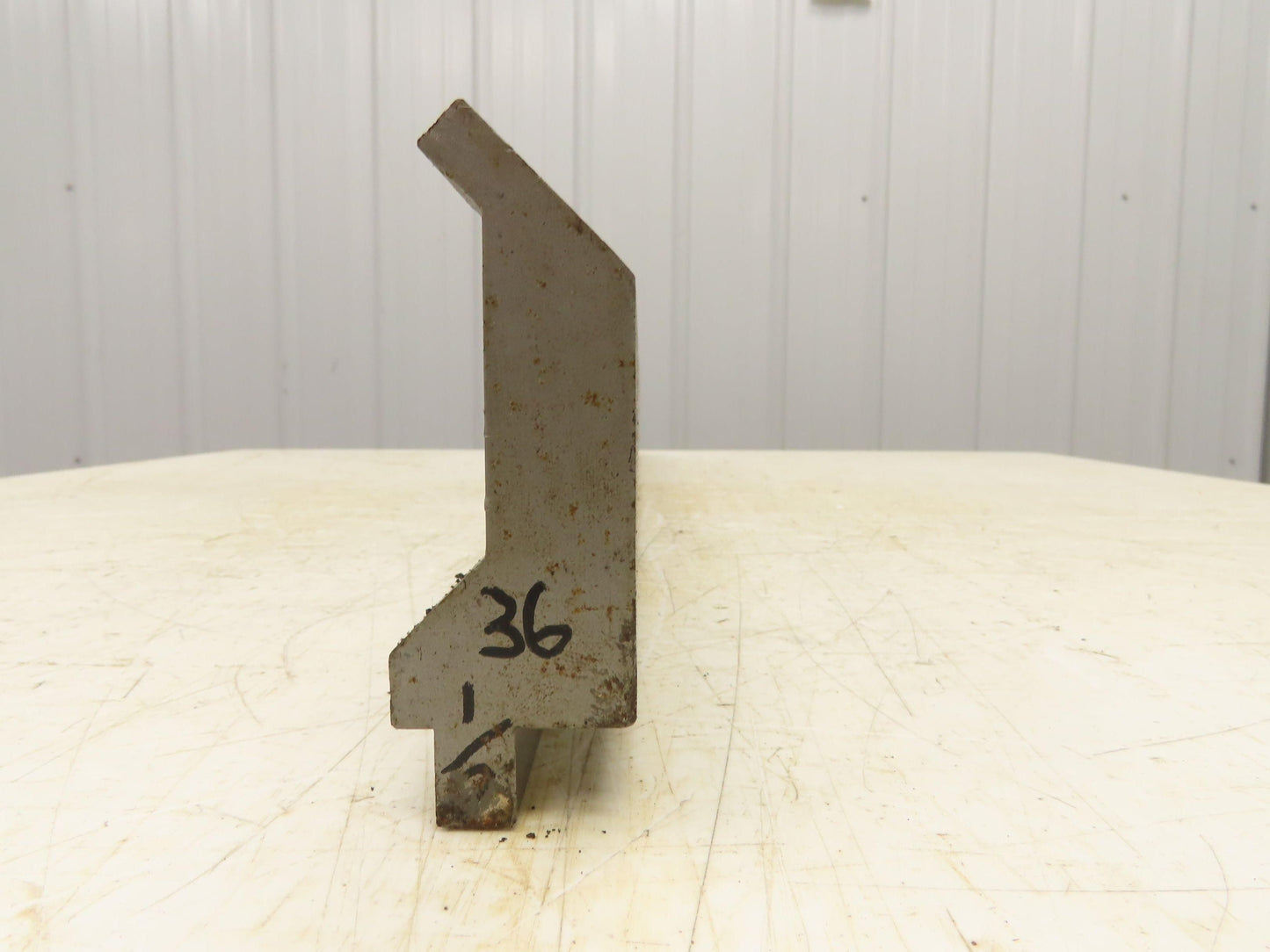 Press Brake Gooseneck Punch Die 36-1/2" Long 90° V 3/8" Finger 3-3/4" H