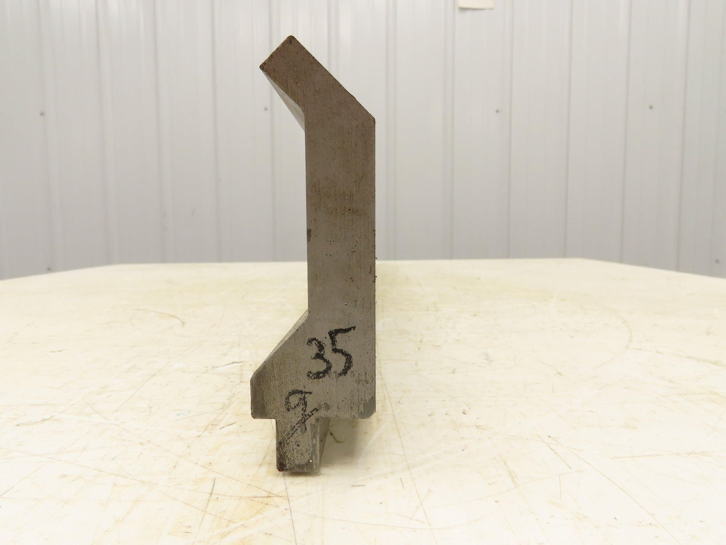 Press Brake Gooseneck Punch Die 35-7/16" Long 90° V 1/4" Finger 3-3/4" H