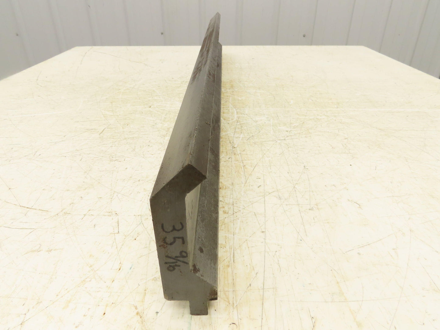 Press Brake Gooseneck Punch Die 35-7/16" Long 90° V 1/4" Finger 3-3/4" H
