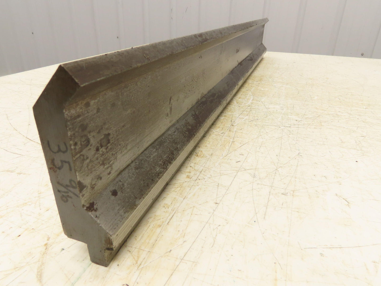 Press Brake Gooseneck Punch Die 35-7/16" Long 90° V 1/4" Finger 3-3/4" H