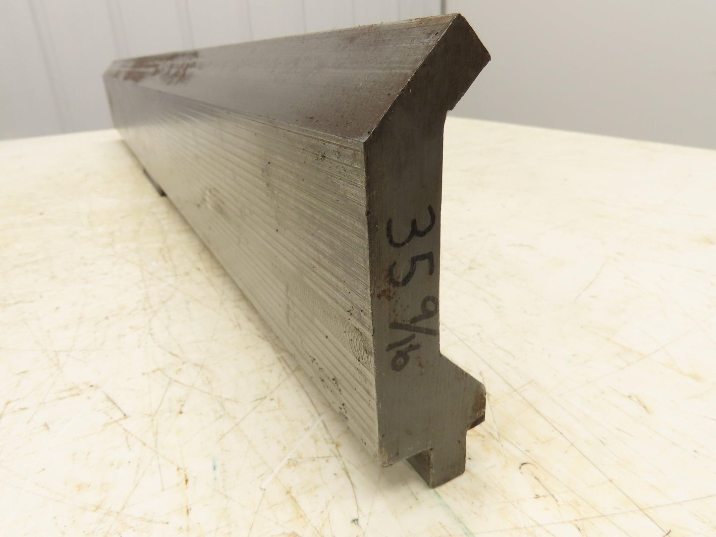 Press Brake Gooseneck Punch Die 35-7/16" Long 90° V 1/4" Finger 3-3/4" H