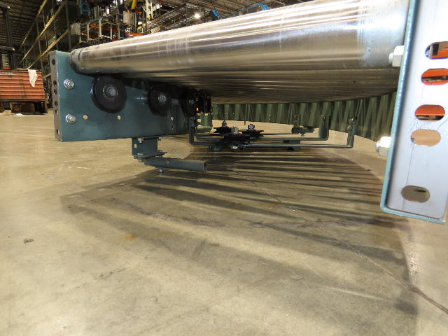 Hytrol 24"x 180° Curve Accumulation Roller Conveyor 21"BF V-Belt Slave Drive