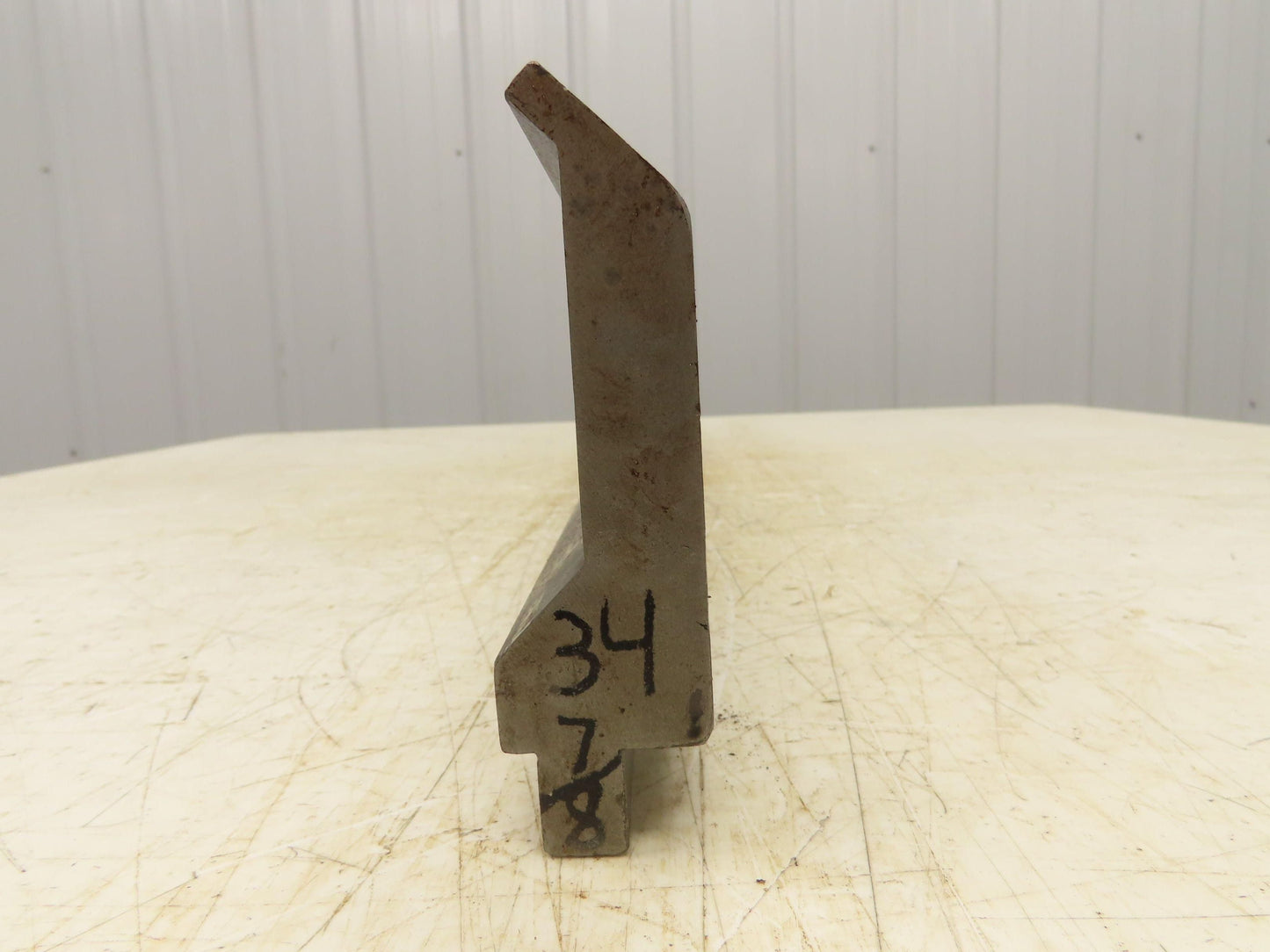 Press Brake Gooseneck Punch Die 34-7/8" Long 90° V 1/4" Finger 3-3/4" H
