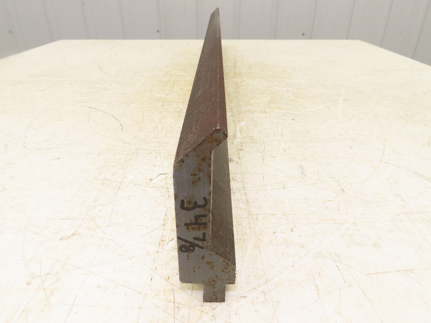 Press Brake Gooseneck Punch Die 34-7/8" Long 90° V 1/4" Finger 3-3/4" H