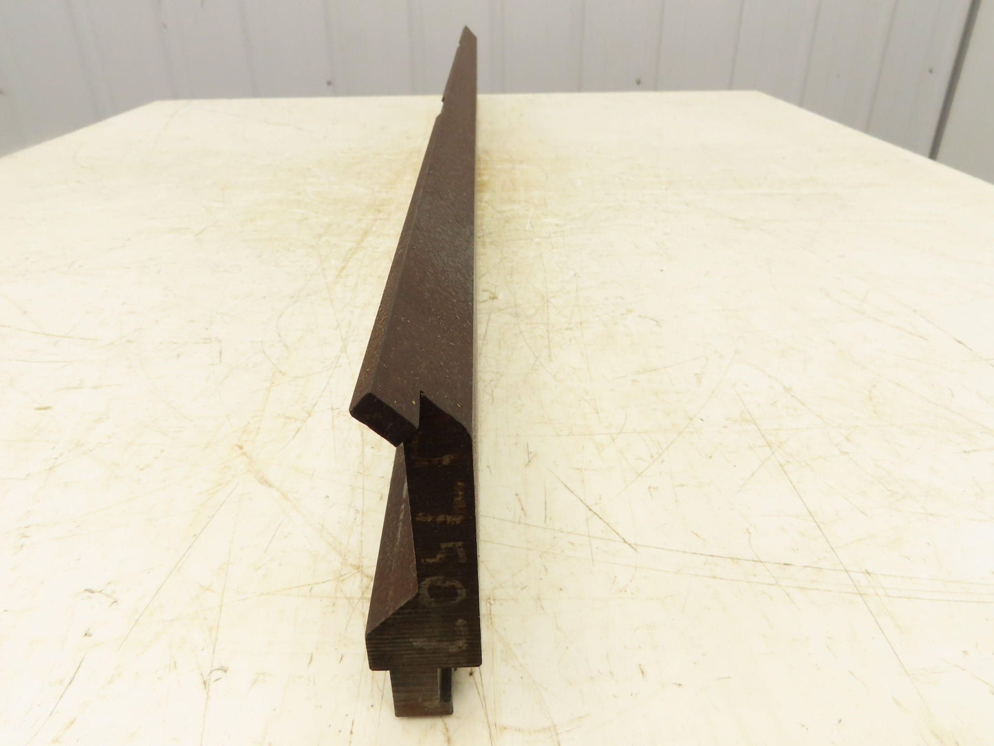 Press Brake Gooseneck Punch Die 46-3/4" L 90° V 1/4" Finger 3-5/8" H Safety Tang