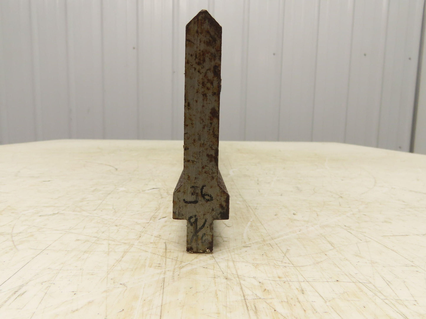 Press Brake Punch Die 36-5/8" Long 90° V 5/8" W 3-3/4" H 1/2" Tang