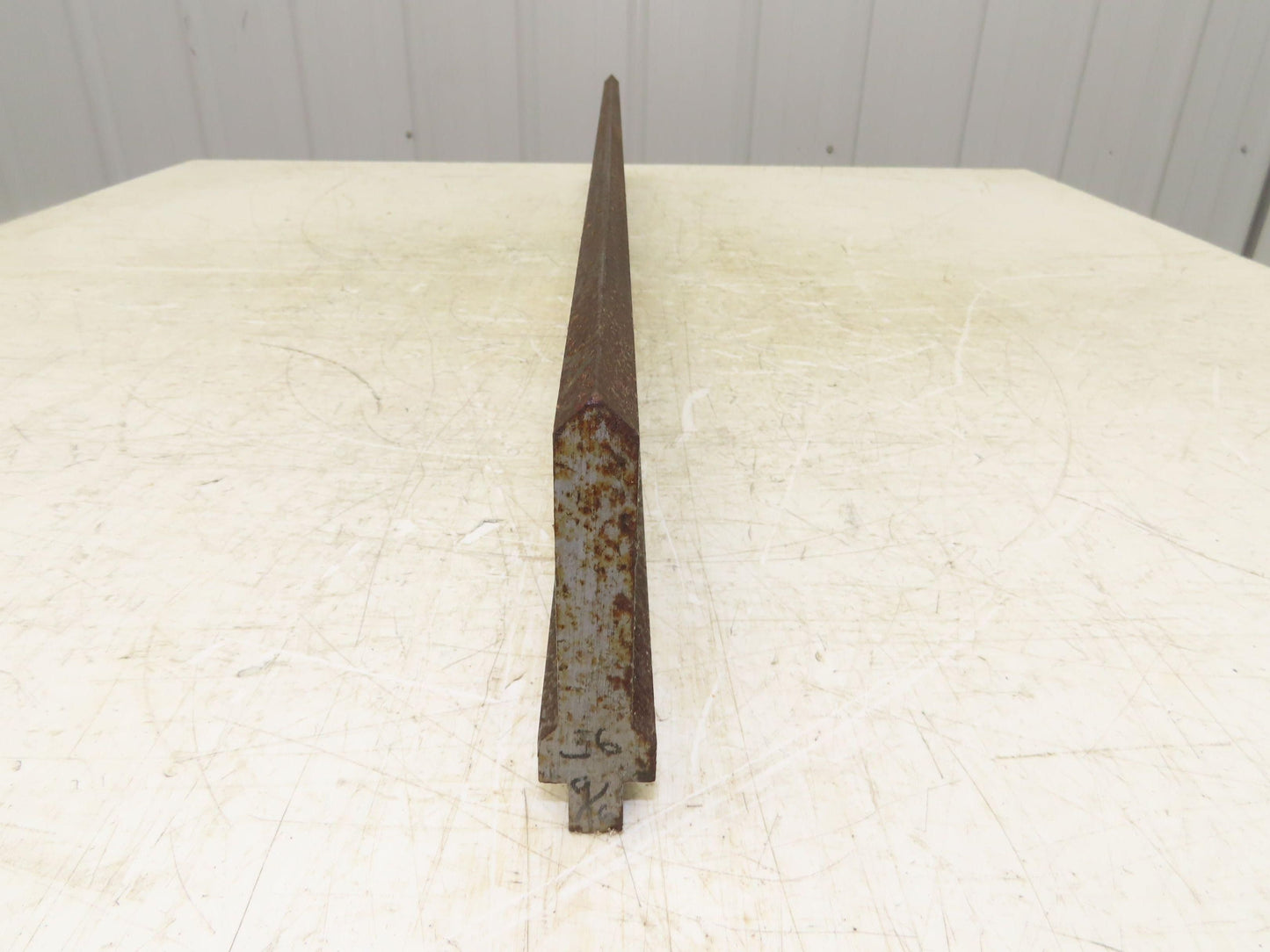 Press Brake Punch Die 36-5/8" Long 90° V 5/8" W 3-3/4" H 1/2" Tang