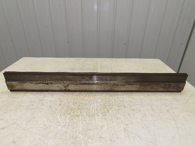 Press Brake Die 35-15/16" Long 90° V 5/16" W 3/16" D 3-3/4" H 1/2" Tang