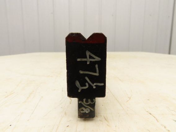 Press Brake Die 47-1/2" Long 90° V 3/8" W 3/16" D 1-3/4" H 1/2" Tang