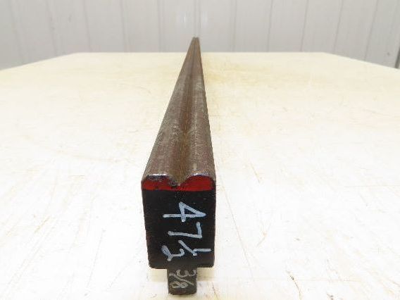 Press Brake Die 47-1/2" Long 90° V 3/8" W 3/16" D 1-3/4" H 1/2" Tang