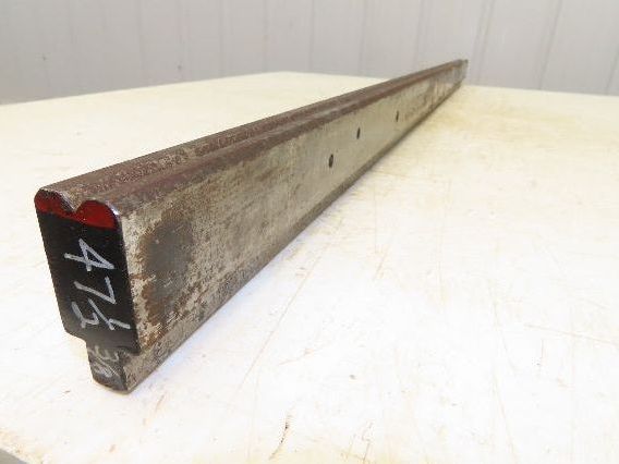 Press Brake Die 47-1/2" Long 90° V 3/8" W 3/16" D 1-3/4" H 1/2" Tang