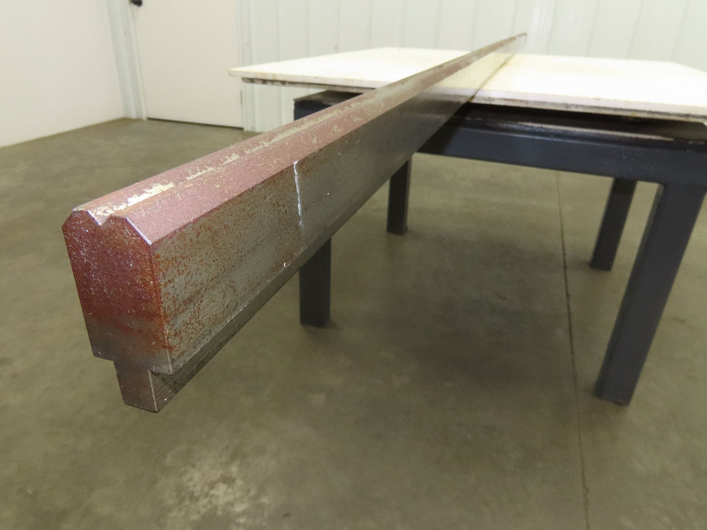 Press Brake Die 122" Long 90° V 1/4" W 1/8" D 1-3/4" H 1/2" Tang